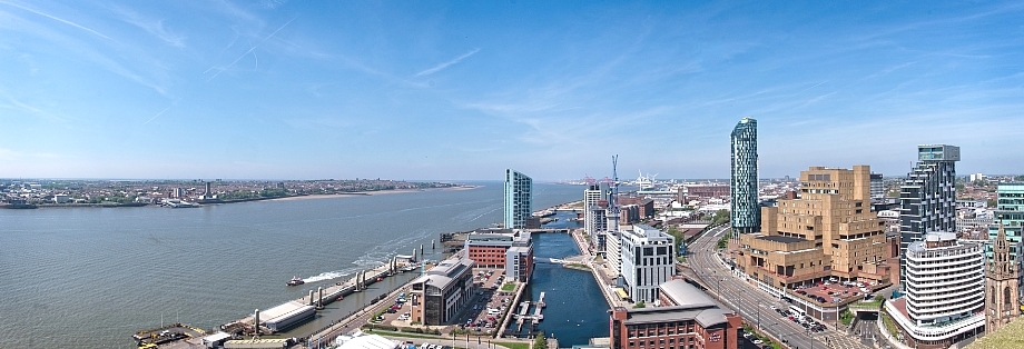 Liverpool Panorama Panorama of Liverpool and the Mersey