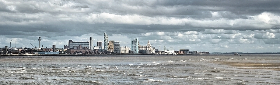 Panoramic photo of Merseyside
